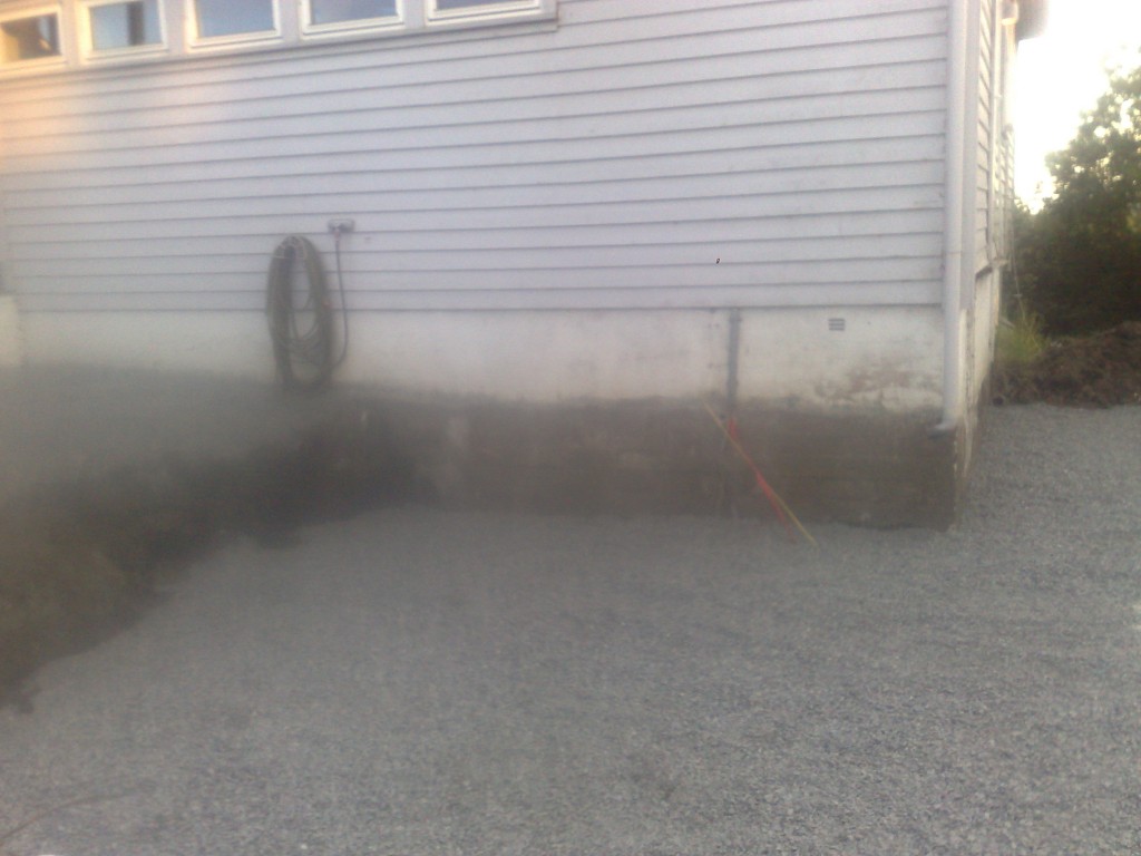 innkjørsel med grus