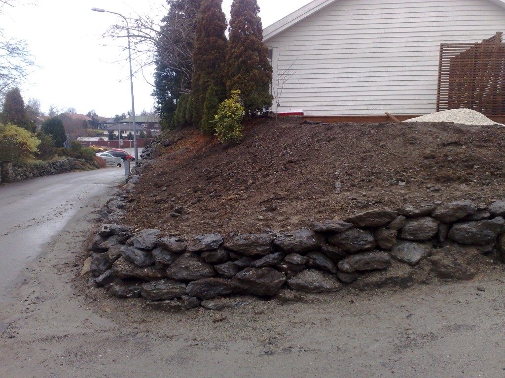 skråning klar for planting