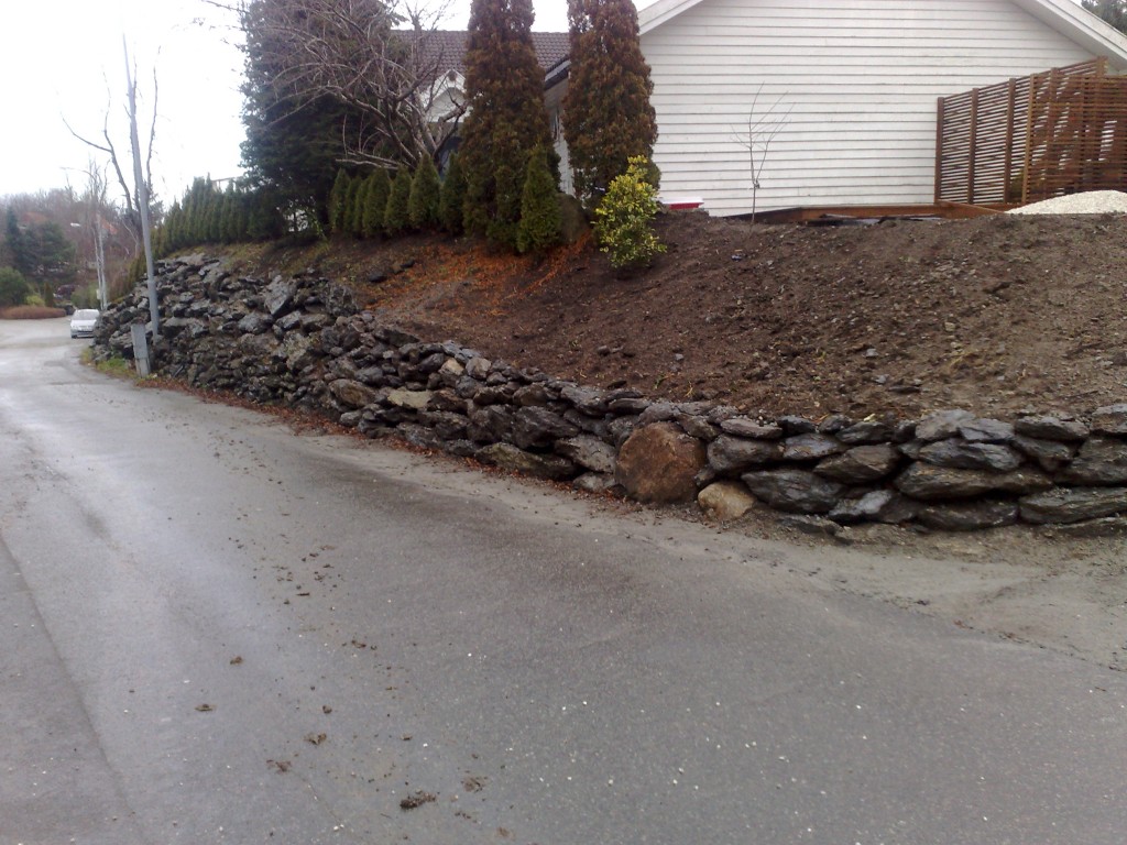 skråning klar for planting