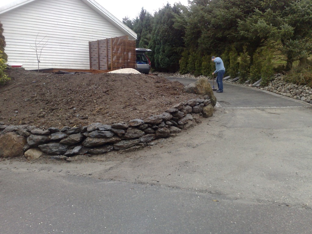 skråning klar for planting